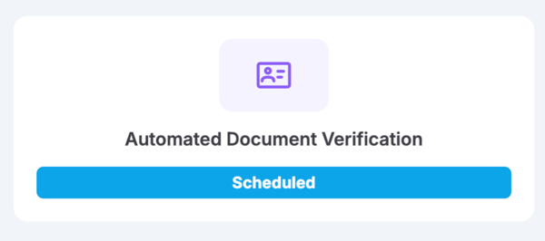 In-progress status card