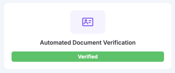 Verified status card